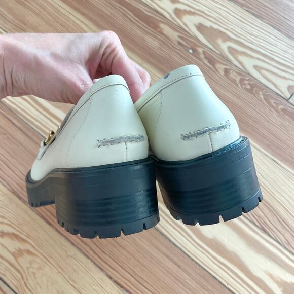 Sam Edelman - Taelor Chained Lug-Sole Leather Loafers - Picture 11 of 15